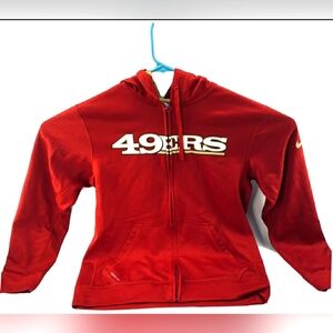 Nike Therma-Fit San Francisco 49ers Red Full-Zip Hoodie Team Apparel Men XL